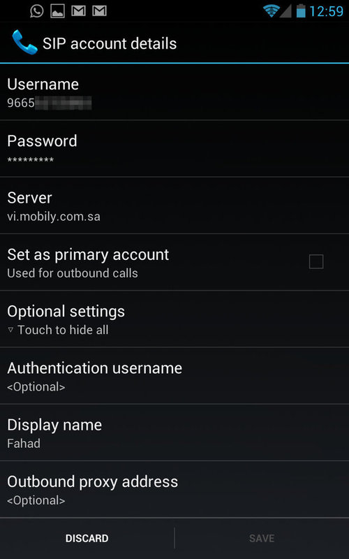 Android Inernet Calling