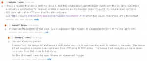 Reddit Nexus 6P 3 button headset support problem