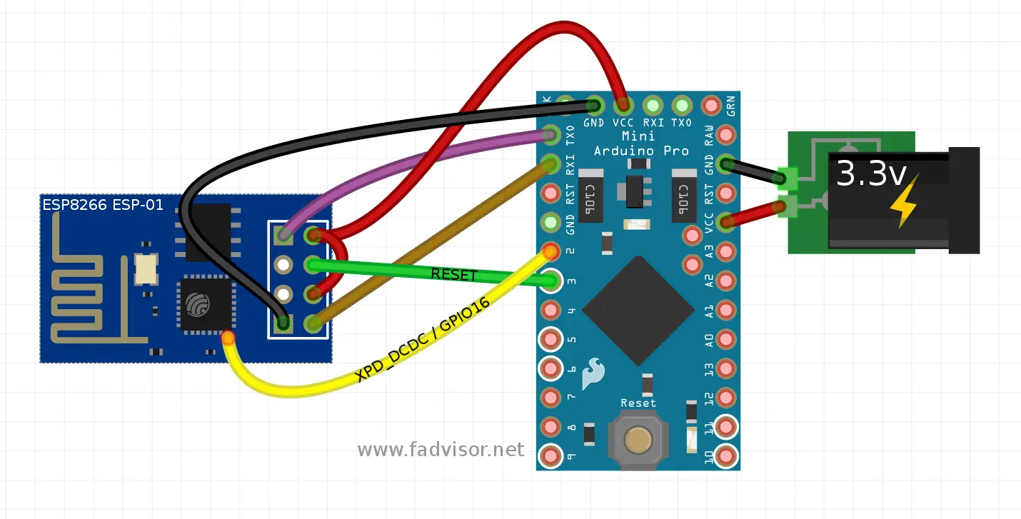Arduin & ESP8266 Deep Sleep