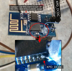 ESP8266 wake-up pin