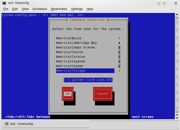 A command line application that allowed me to set the right time configuration