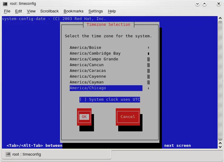A command line application that allowed me to set the right time configuration
